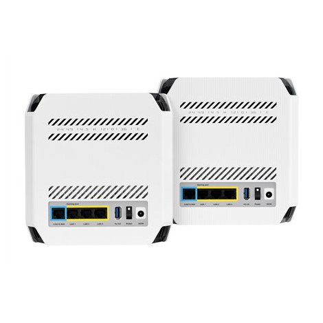 Asus | Wifi 6 802.11ax Tri-band Gigabit Gaming Mesh System | GT6 ROG Rapture (2-Pack) | 802.11ax | 574+4804+4804 Mbit/s | 10/100 - 5